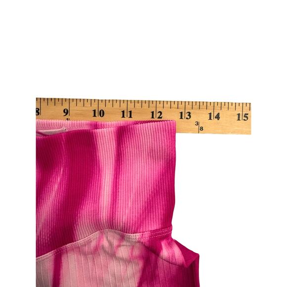 2/$30 Victorias Secret PINK Leggings High Waist 7/8 Tight Pink  M BEEHIVESALE230 - Picture 5 of 6